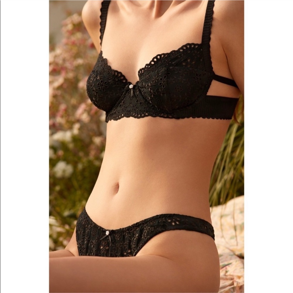 For Love & Lemons Sophie Eyelet Bra